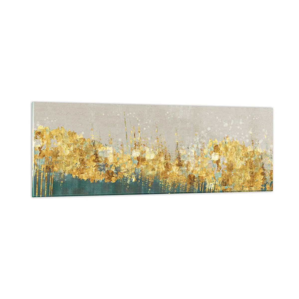 Glass picture - Golden Border - 90x30 cm