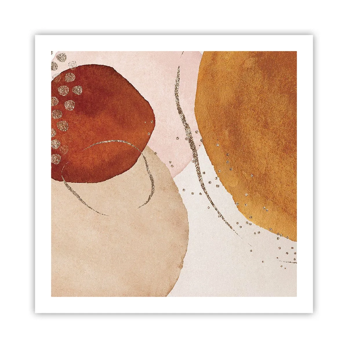 Poster - Roundness and Movement - 60x60 cm