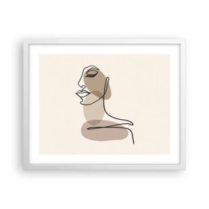 Poster in white frmae - Certain Line of Beauty - 50x40 cm