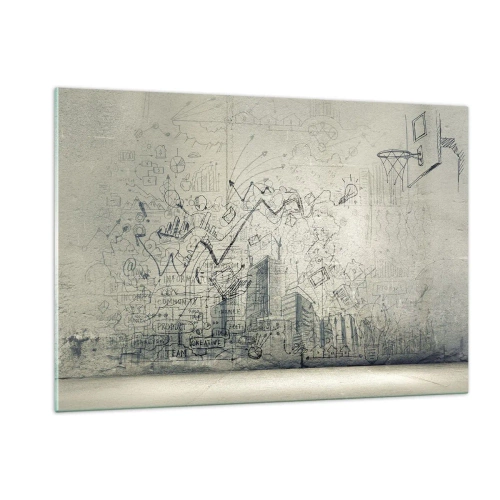 Glass picture - My Wonderful City Life - 120x80 cm