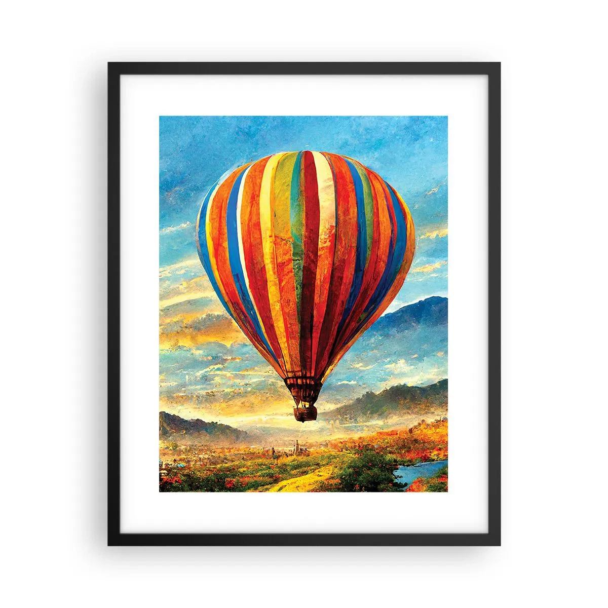 Poster in black frame - More Can Be Seen in Silence - 40x50 cm