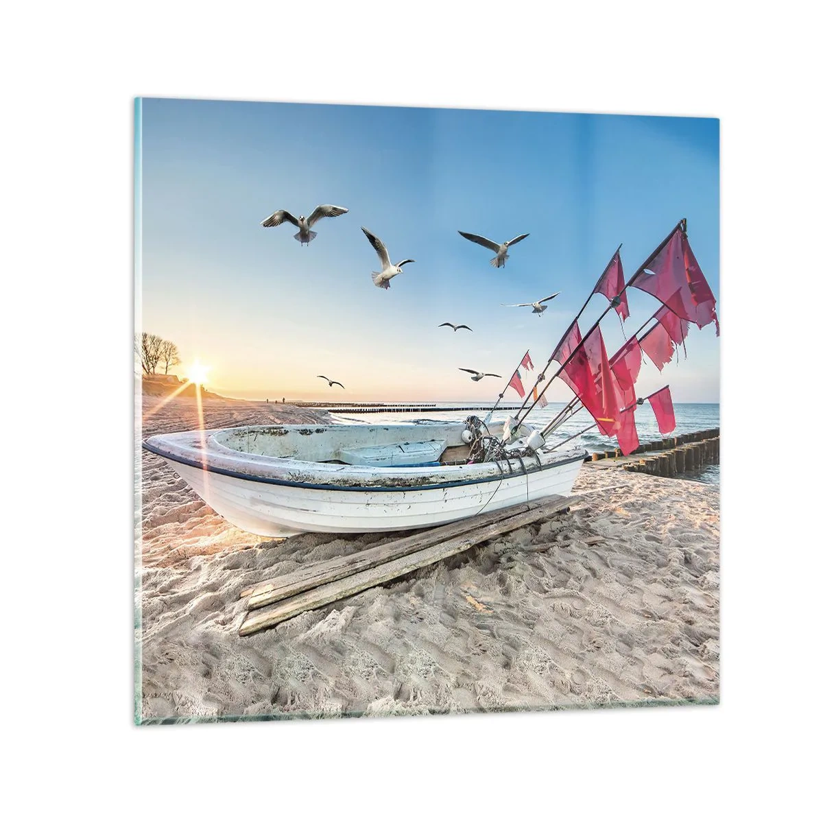 Glass picture - Deserved Rest - 30x30 cm