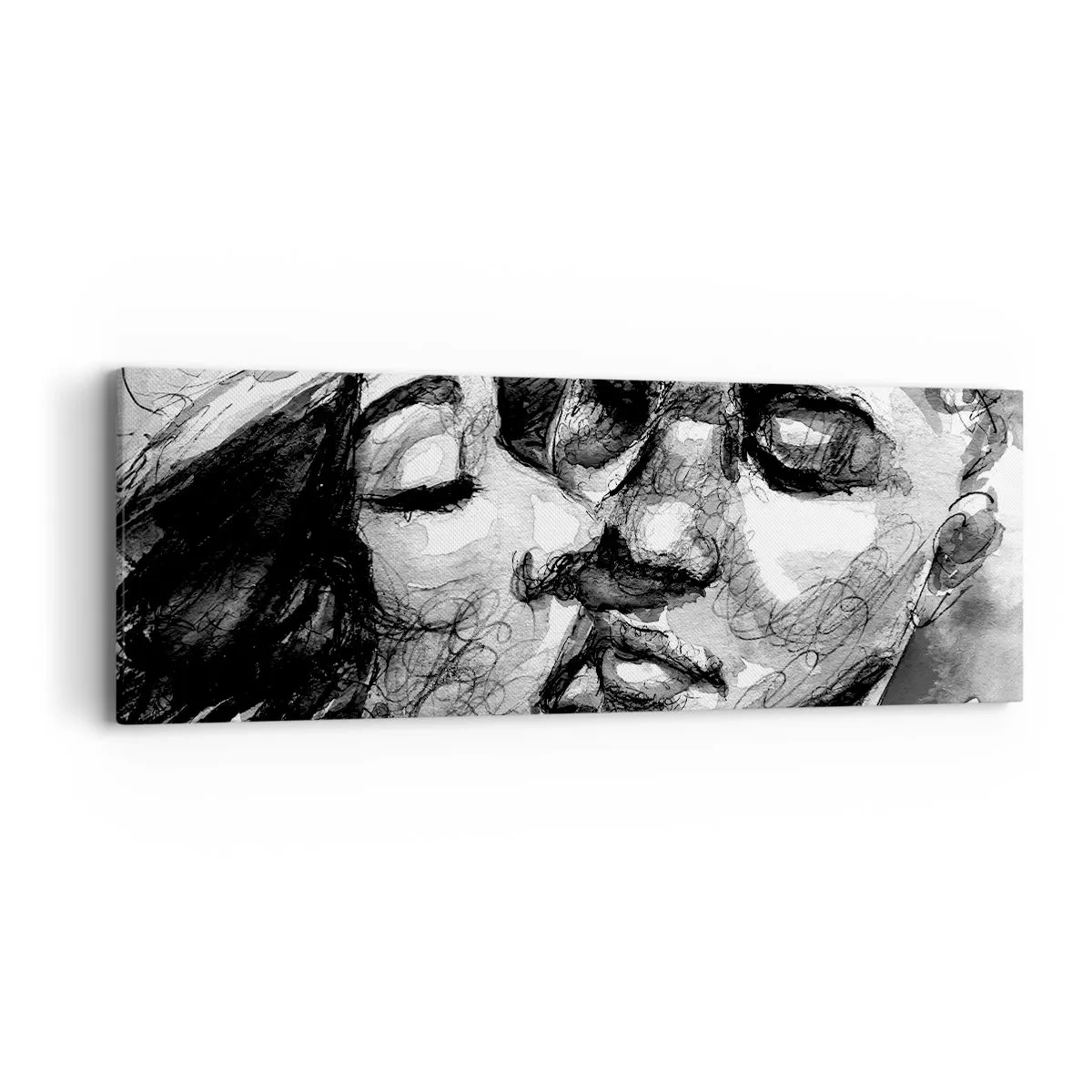 Canvas picture - Tender Moment - 90x30 cm