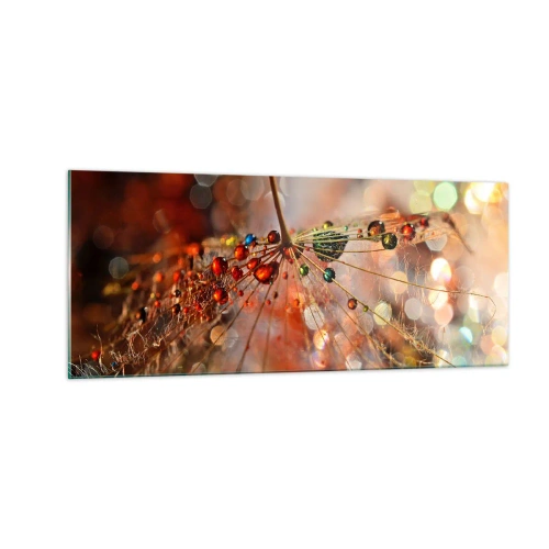 Glass picture - Strung on a Spider's Web - 100x40 cm