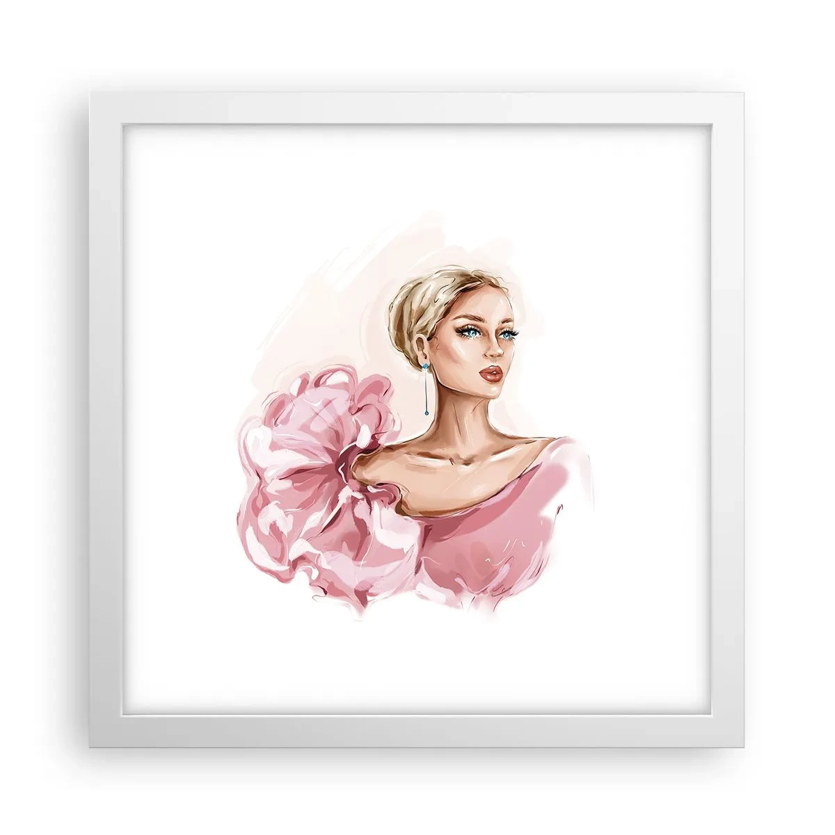 Poster in white frmae - Like a Painitng - 30x30 cm