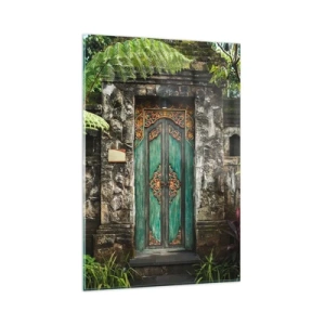 Glass picture - Door to Exotic World - 80x120 cm