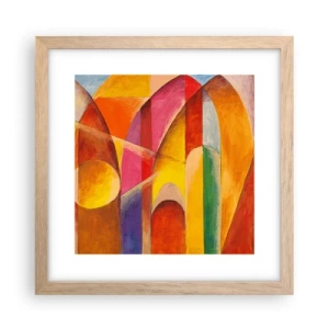 Poster in light oak frame - Cathedral of the Sun - 30x30 cm