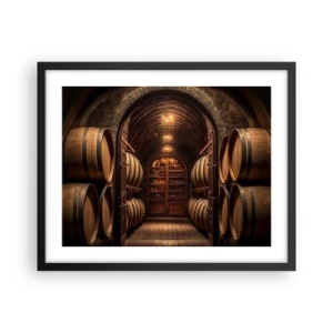 Poster in black frame - Atmospheric Cellar - 50x40 cm