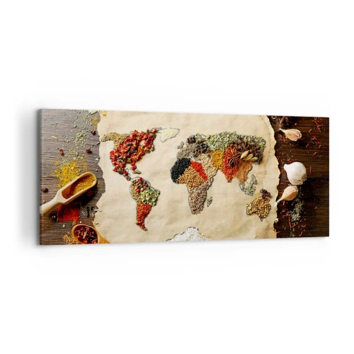 Canvas picture - All Flavours of the World - 120x50 cm