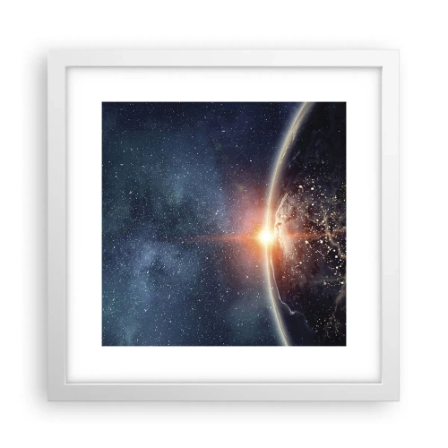Poster in white frmae - In a New Perspective - 30x30 cm