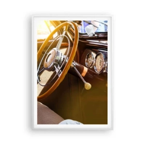 Poster in white frmae - Breath of Luxury form the Past - 70x100 cm