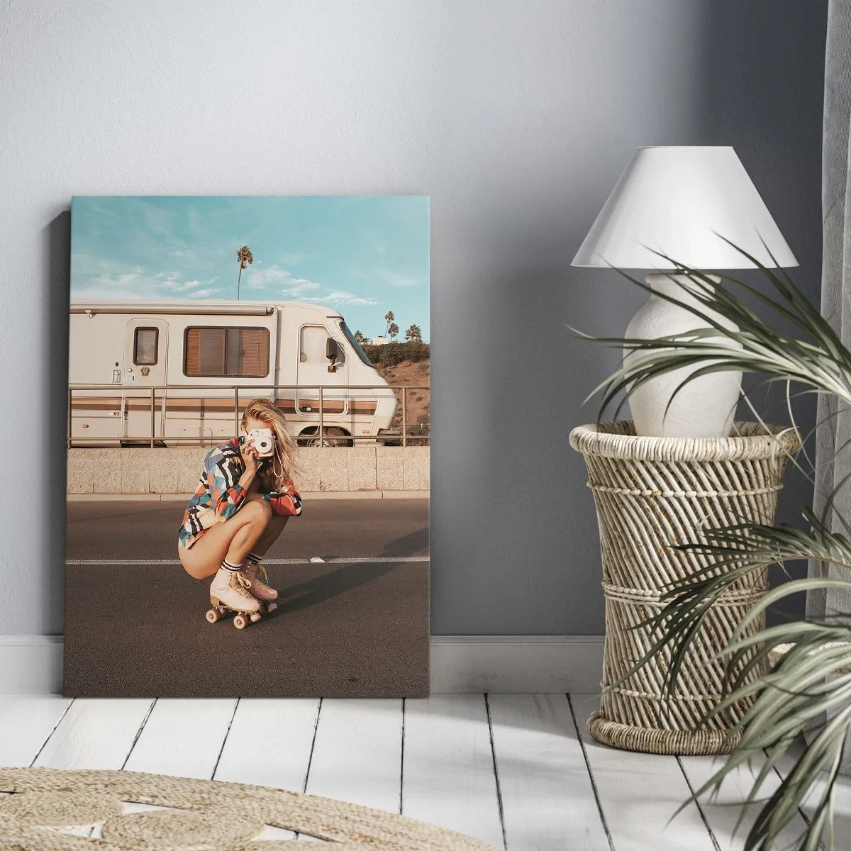 Canvas picture - Smile, Please! - 55x100 cm