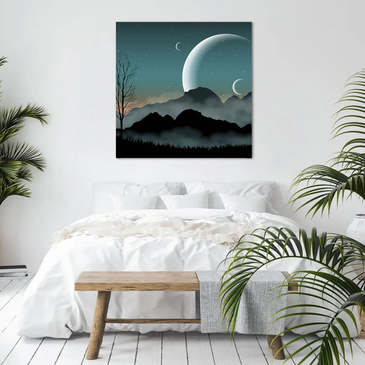 Canvas picture - Carnival of a Starry Night - 30x30 cm