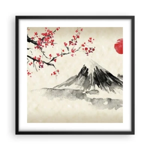 Poster in black frame - Love Japan - 50x50 cm