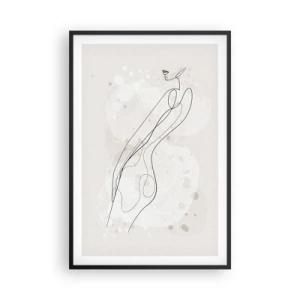 Poster in black frame - One Look Will Not Be Enough - 61x91 cm