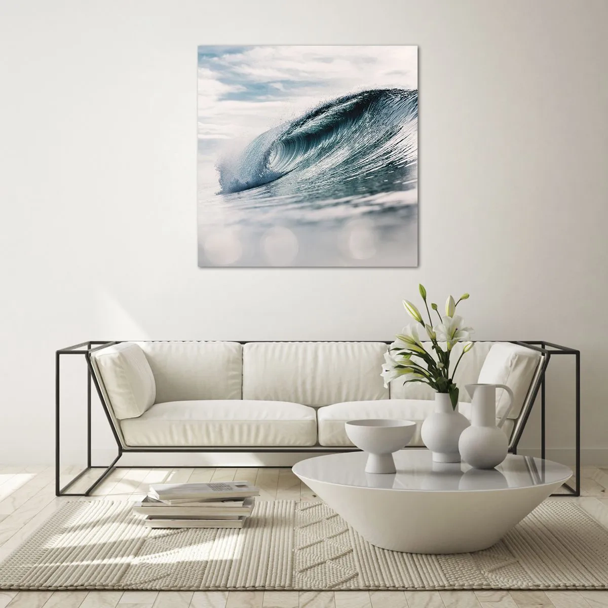 Glass picture - Water Summit - 60x60 cm