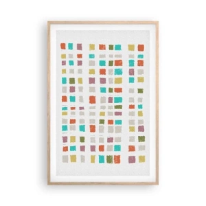 Poster in light oak frame - Unknown Game - 61x91 cm