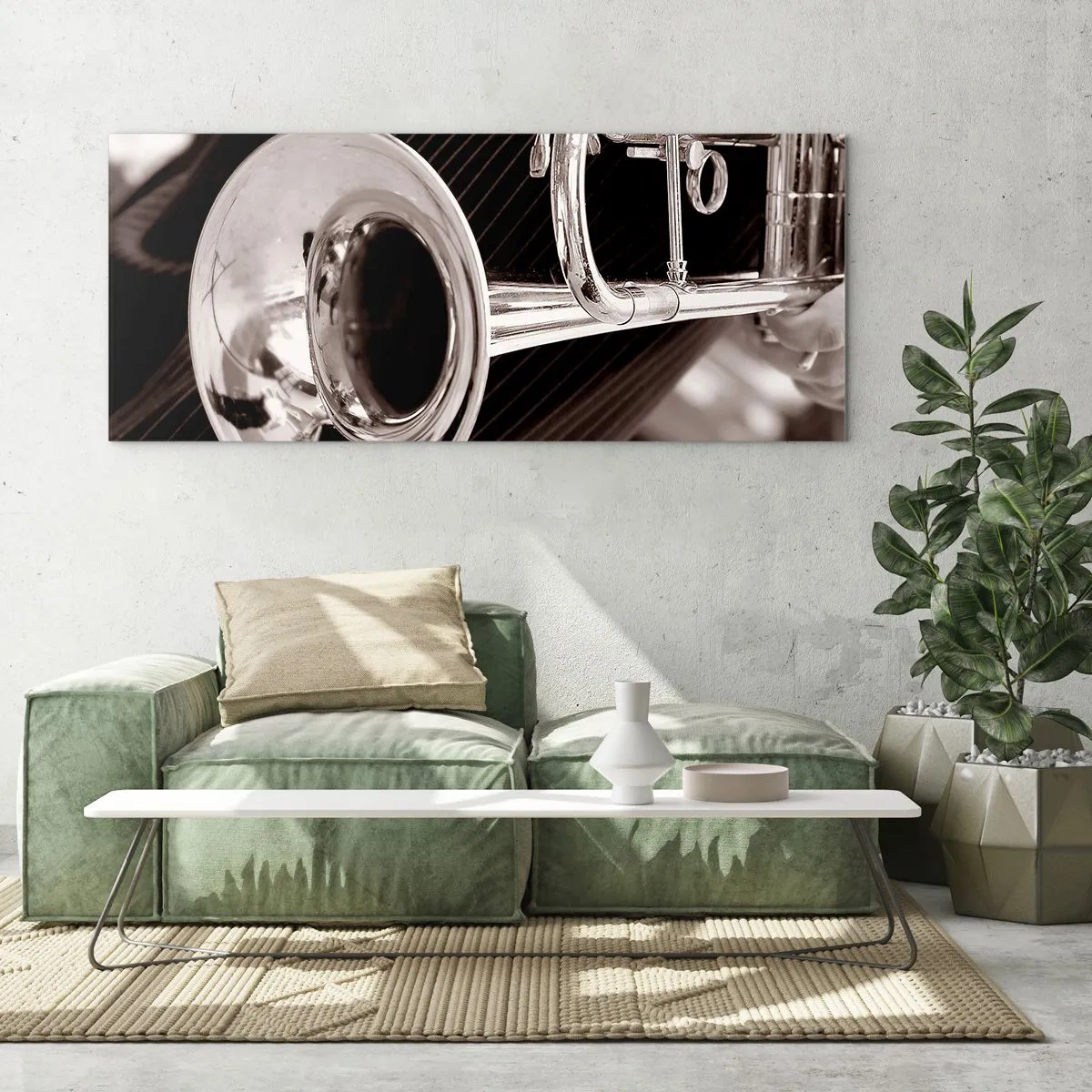 Glass picture - Musical Journey to the 30-ies - 100x40 cm