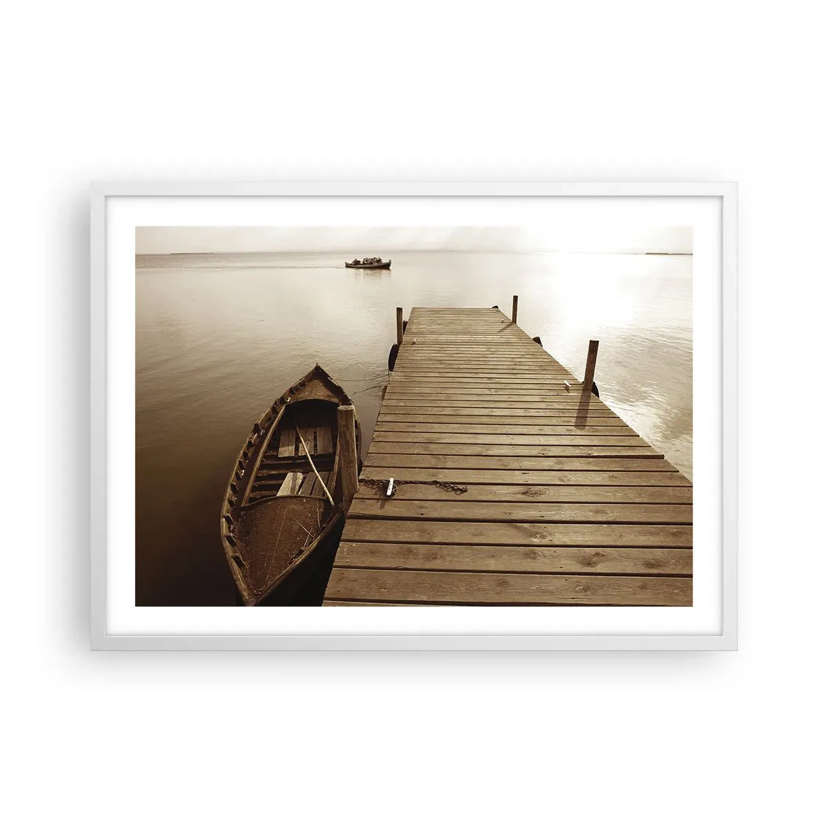 Poster in white frmae - Great Calm - 70x50 cm