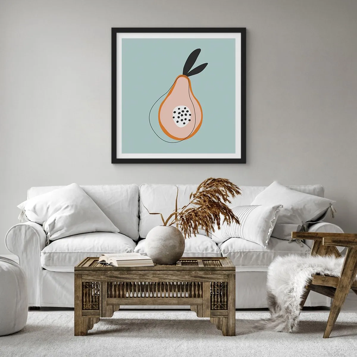 Poster in black frame - Penetrating the Nature of Things - 40x40 cm