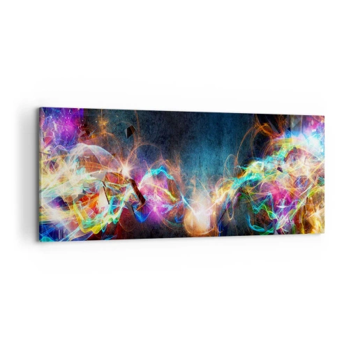Canvas picture - Joyfully against Darkness - 100x40 cm