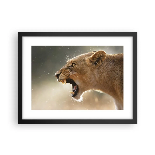 Poster in black frame - Try Not to Listen - 40x30 cm