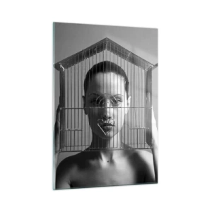 Glass picture - A Bit Surrealistic Portrat - 50x70 cm