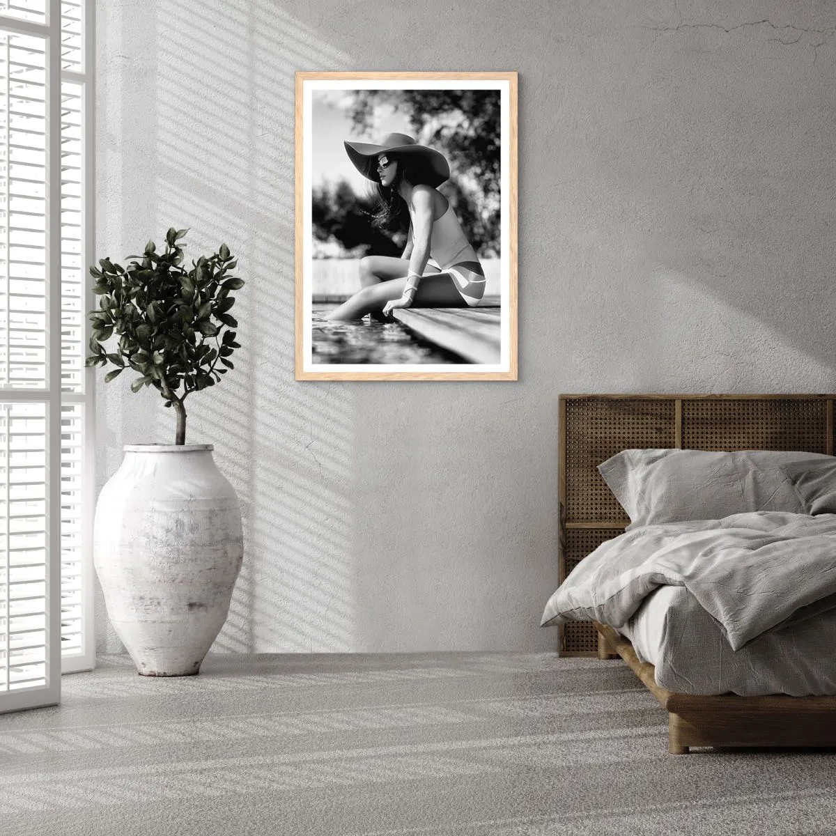 Poster in light oak frame - Summer Dream - 40x50 cm