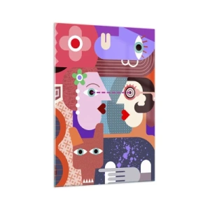 Glass picture - Eye to Eye - 70x100 cm