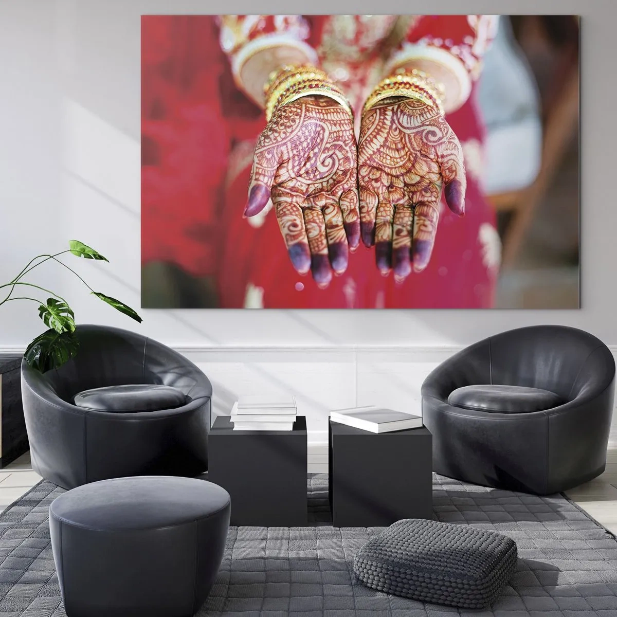 Glass picture - Readt to Catch Happiness - 100x70 cm