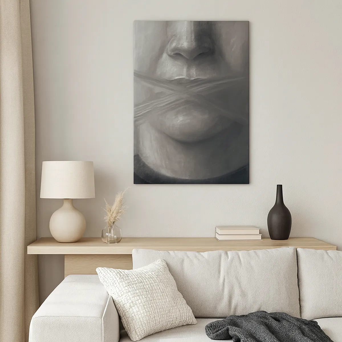 Canvas picture - Not a Word - 50x70 cm