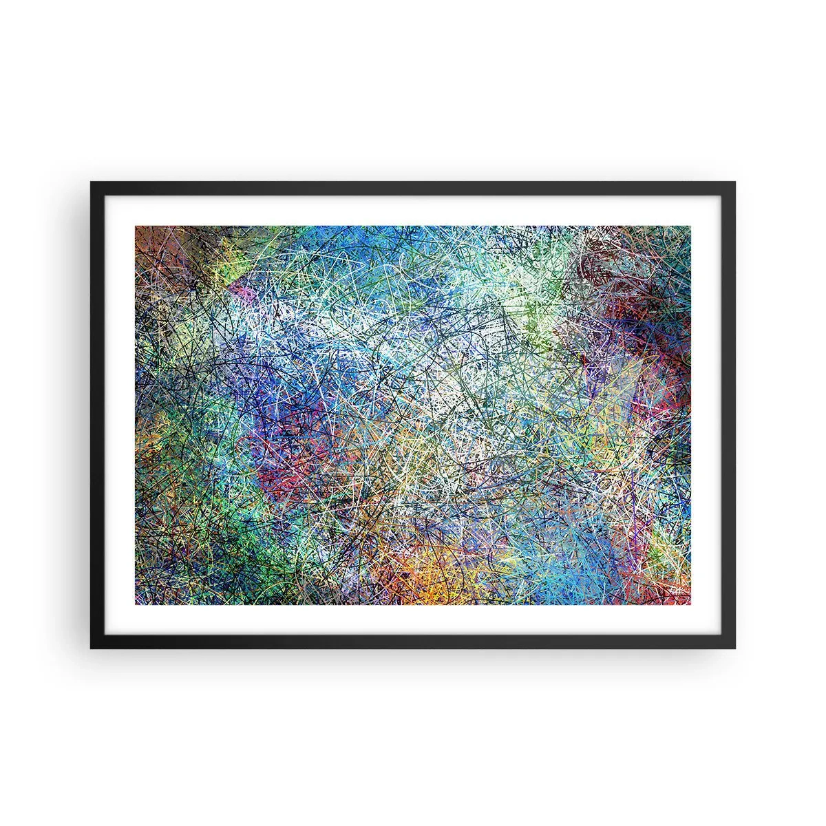 Poster in black frame - It's Not So Simple - 70x50 cm