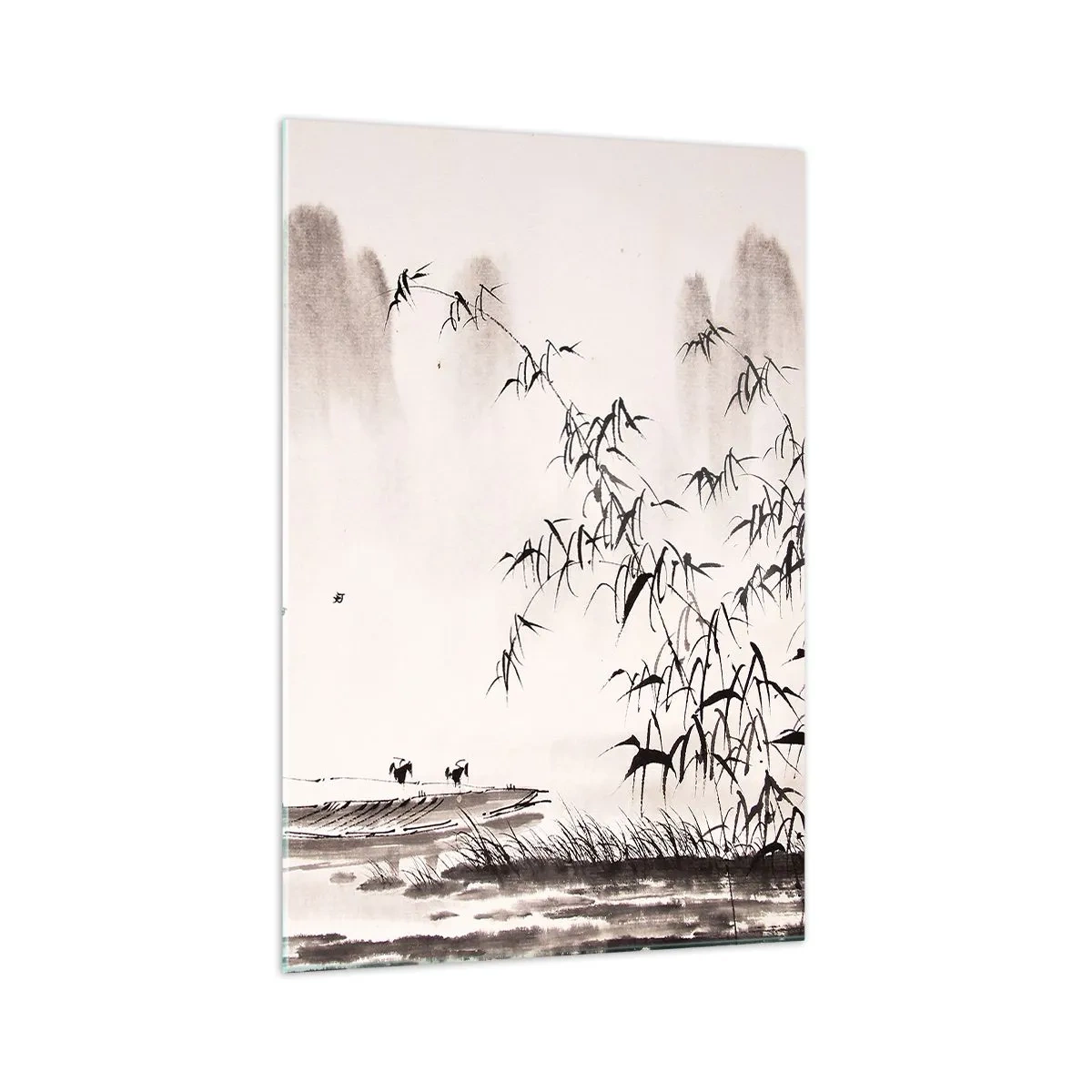 Glass picture - Quiet As a Rice Field - 70x100 cm