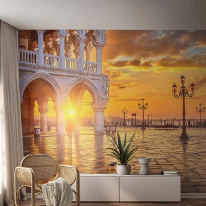 Self-Adhesive Photo Wallpaper Deluxe Sticker - Where Is Everybody? - City, Venice, Architecture - 450x315 cm