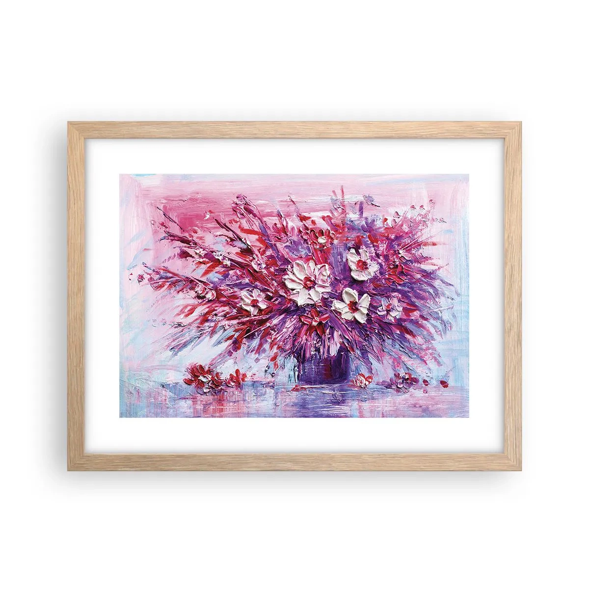 Poster in light oak frame - Innocence and Passion - 40x30 cm