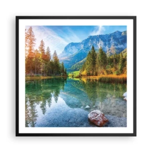 Poster in black frame - Mellow Autumn - 60x60 cm