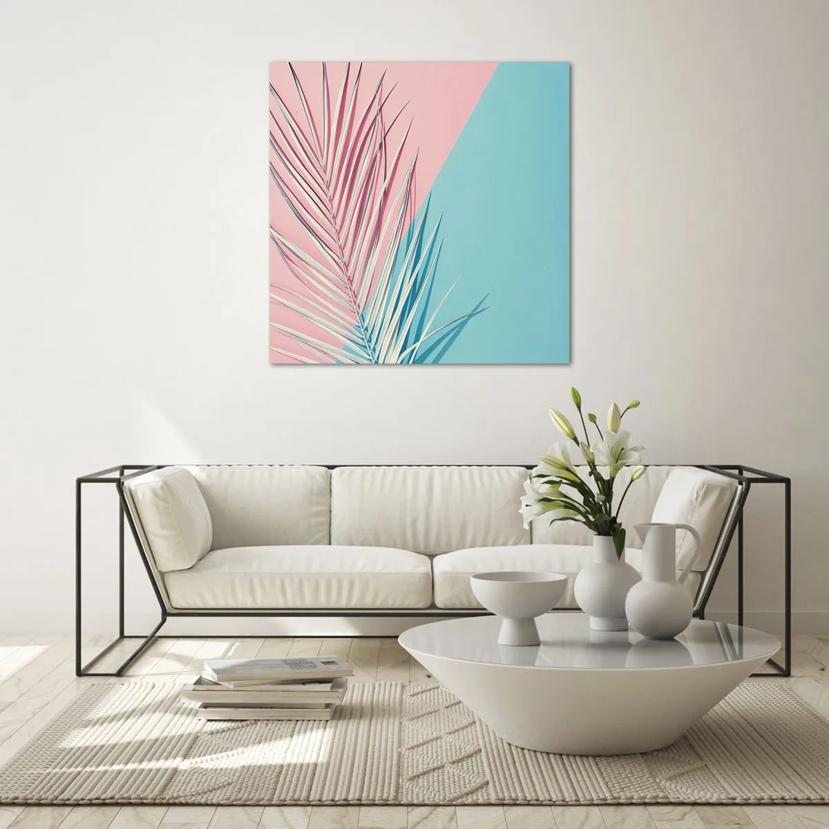 Glass picture - Tropical impression - 70x70 cm