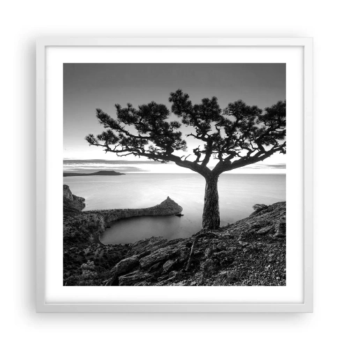 Poster in white frmae - Quiet All Around - 50x50 cm