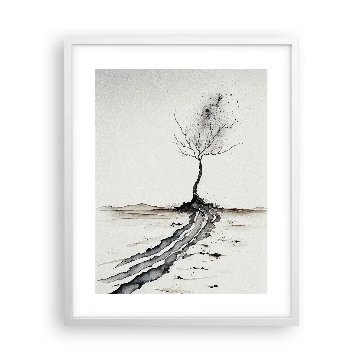 Poster in white frmae - Winter Melancholy - 40x50 cm