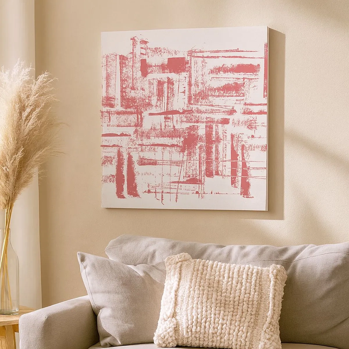 Canvas picture - Red City - 30x30 cm