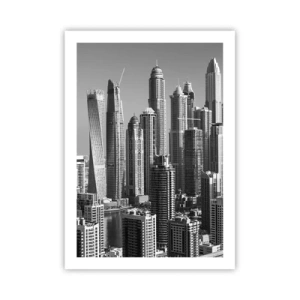 Poster - City over a Desert - 50x70 cm