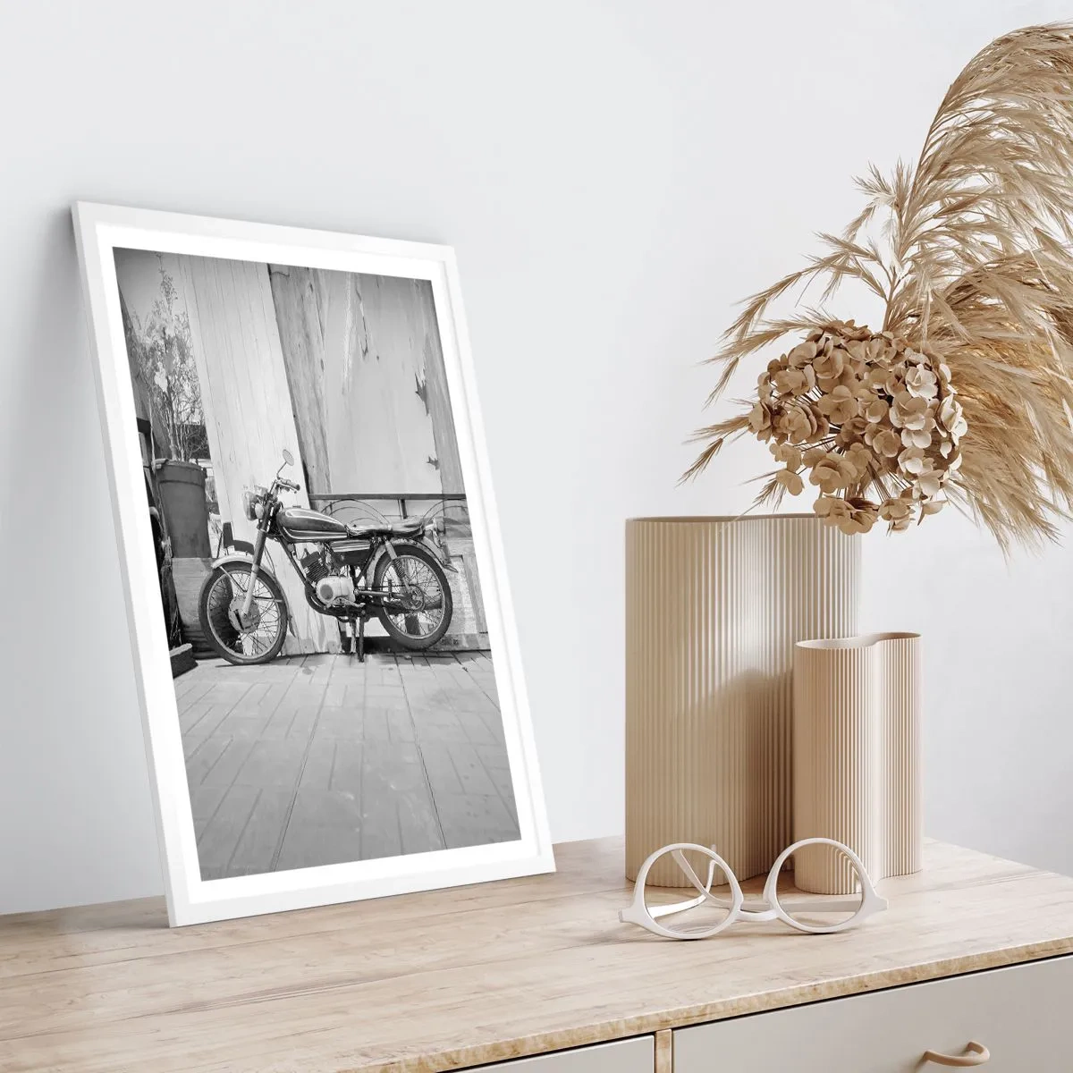 Poster in white frmae - Classics above All - 50x70 cm