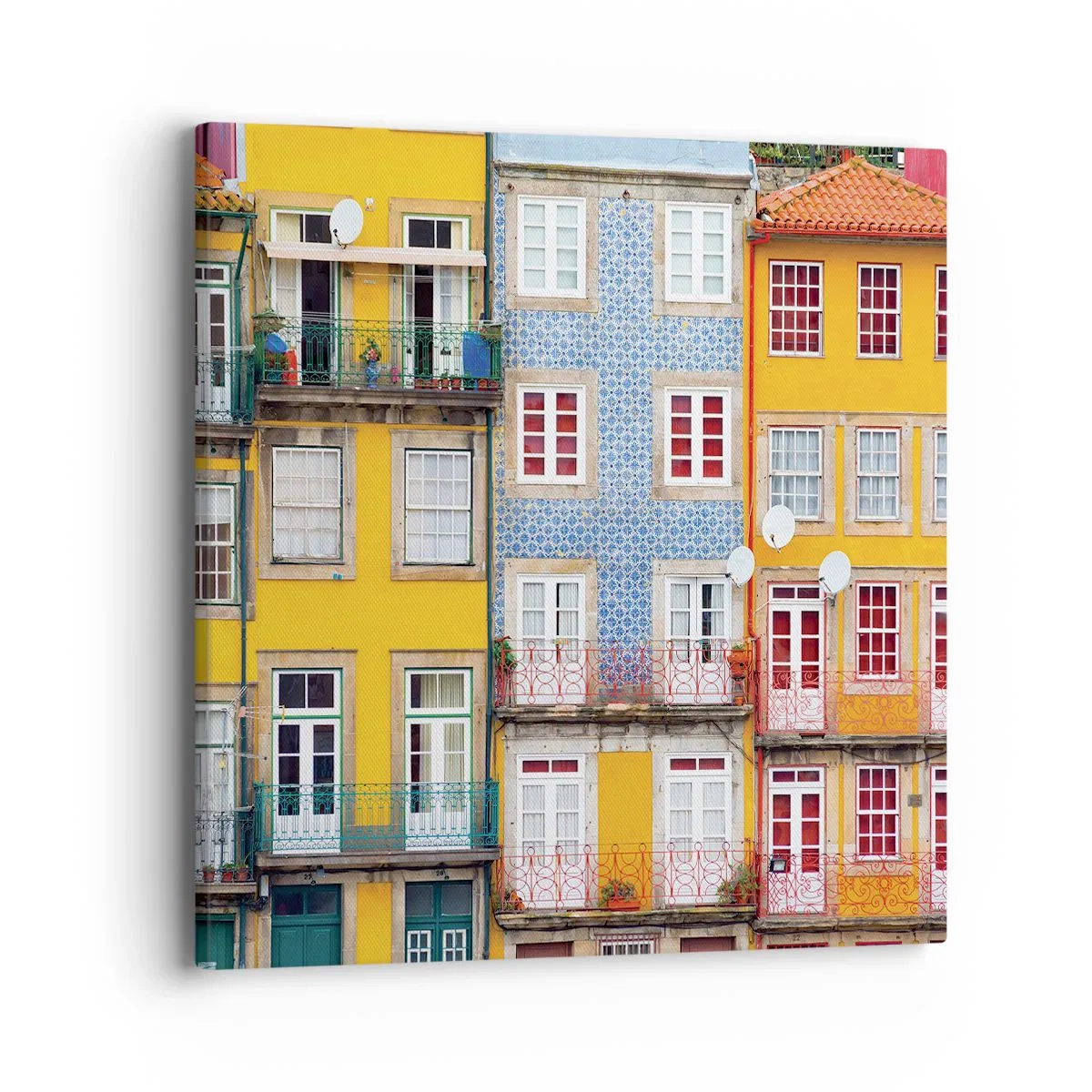 Canvas picture - Colours of Old Town - 40x40 cm