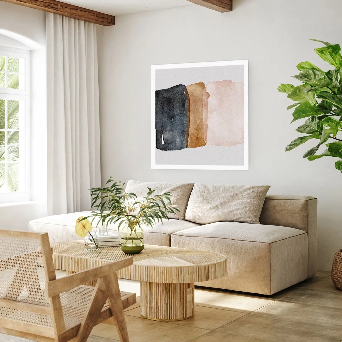 Poster - Composition of the Colours of the Soil - 50x50 cm