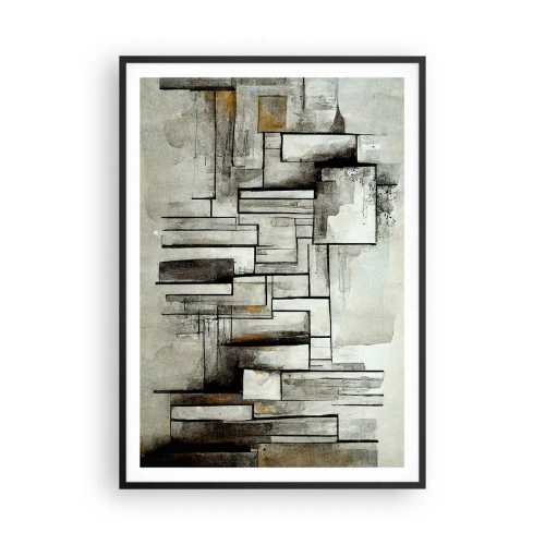 Poster in black frame - Power of Simplicity - 70x100 cm
