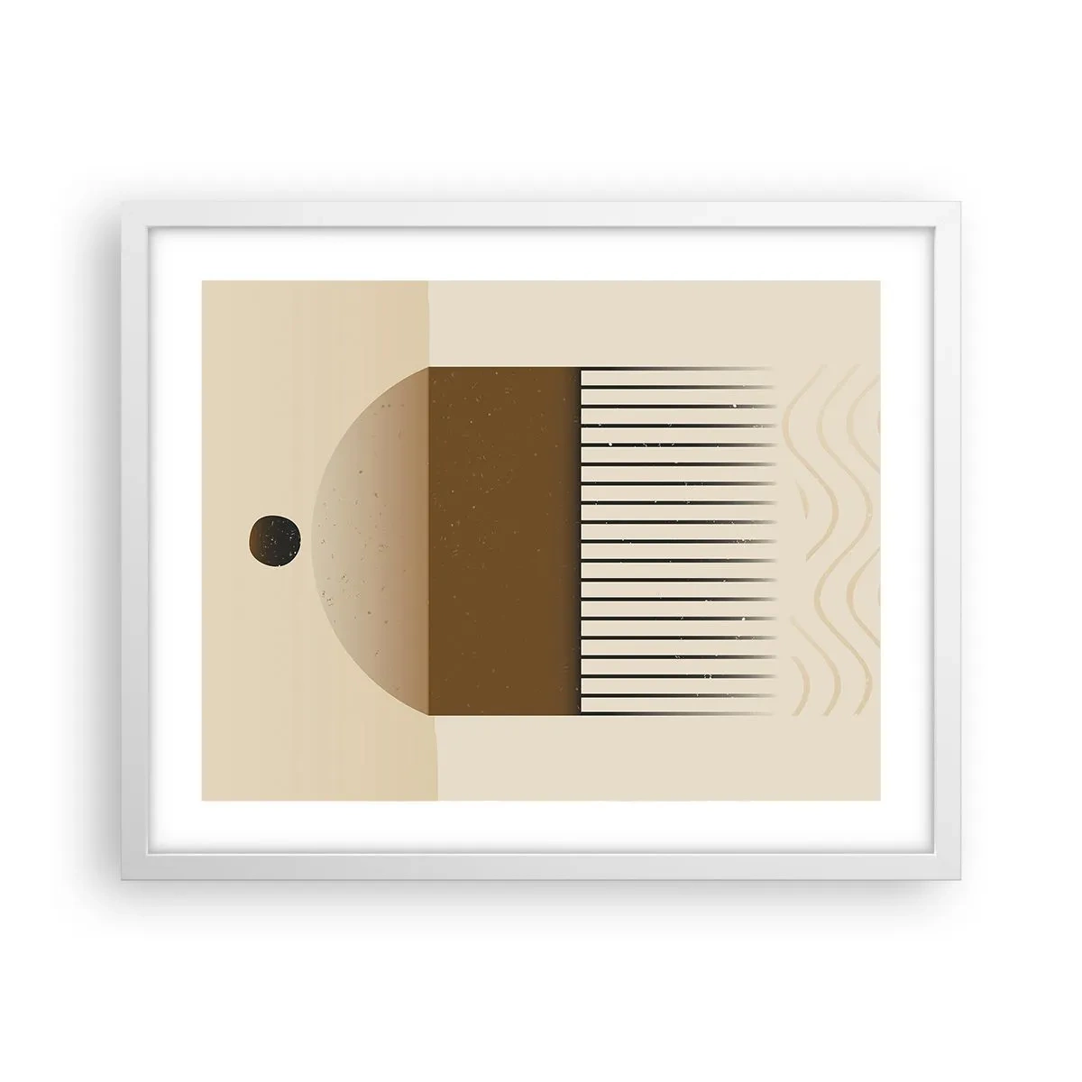 Poster in white frmae - Different States - 50x40 cm