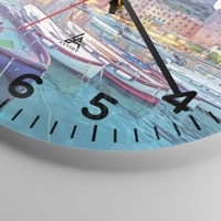 Clock face with numbers
