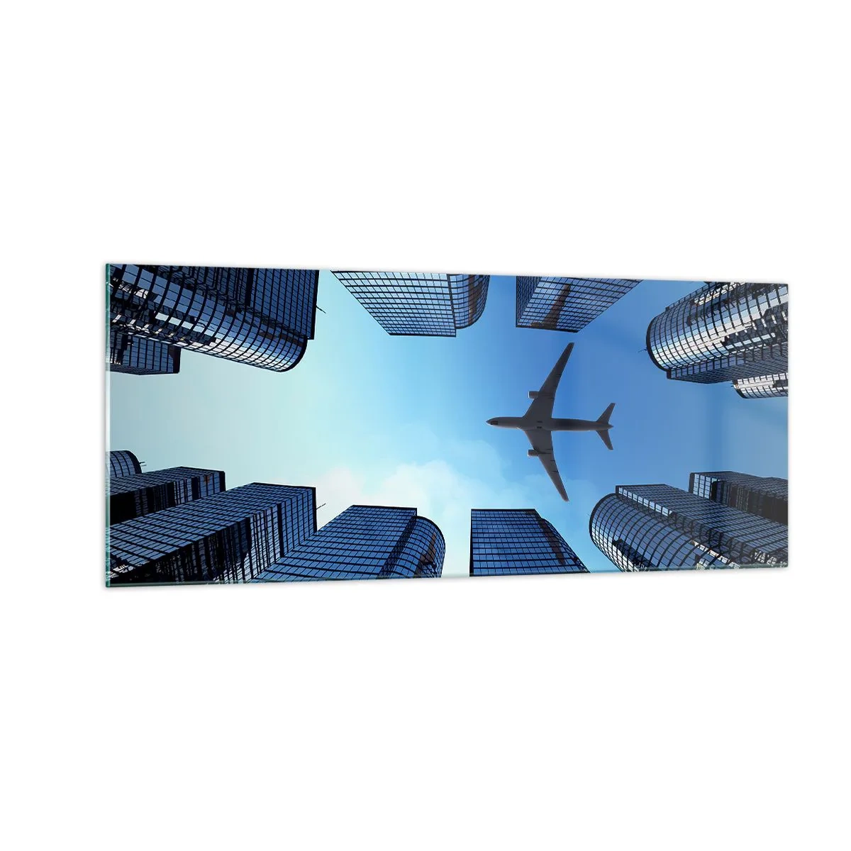 Glass picture - View from a Glass Gorge - 100x40 cm