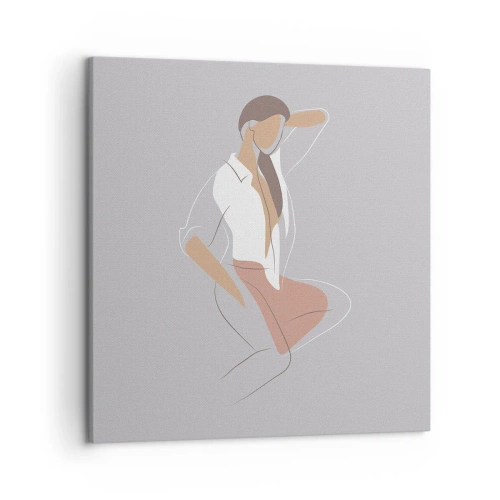 Canvas picture - Outline of Charm - 50x50 cm