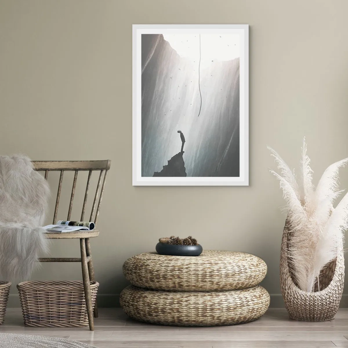Poster in white frmae - There Is Always Some Way Out - 40x50 cm